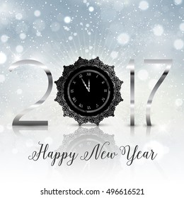 Feliz Año Nuevo con diseño de tipografía