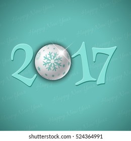Feliz Año Nuevo con diseño de tipografía