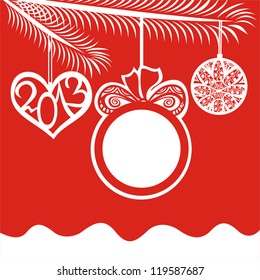 happy new year background vector illustration