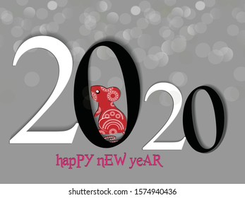 Happy New Year background. Vector illustration