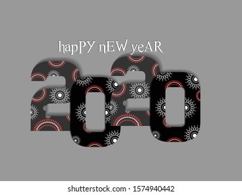 Happy New Year background. Vector illustration