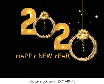 Happy New Year background. Vector illustration