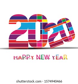 Happy New Year background. Vector illustration