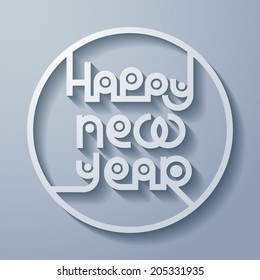 Happy new year background. Vector eps10