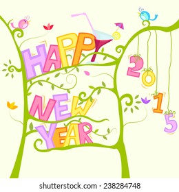 Happy New Year background in vector