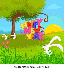 Happy New Year background in vector