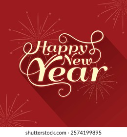 happy new year background vector design.