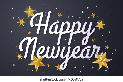 Happy New Year Background Vector background for banner, poster, flyer