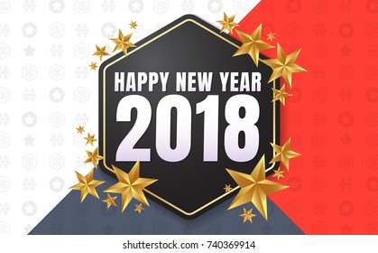 Happy New Year Background Vector background for banner, poster, flyer