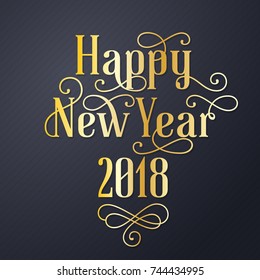 Happy New Year Background Vector background for banner, poster, flyer