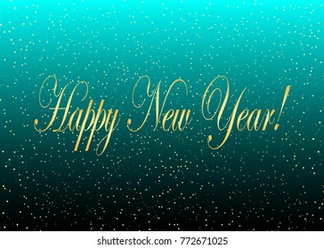 Happy New Year background. Vector Illustration of The Night Sky.