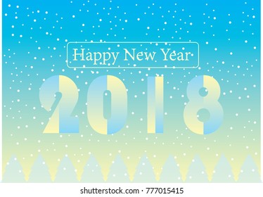 Happy New Year background. Vector.