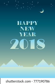 Happy new year background . Vector.