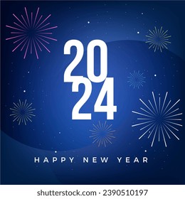 Happy new year background and wallpaper design, abstract background, creative new year spark design, vector eps 10 file format