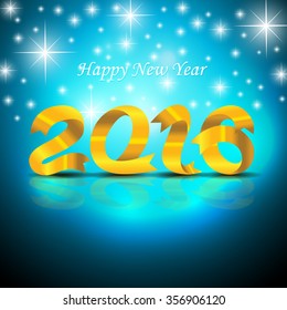 Happy New year background,Vector 2016