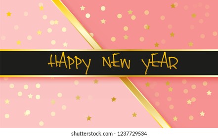 Happy New Year Background.Vector illustration.