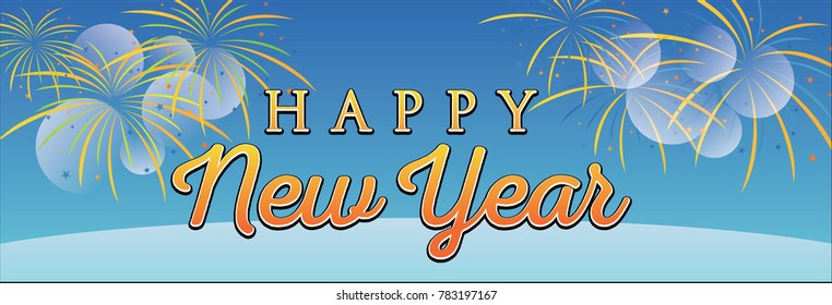 Happy New Year Banner