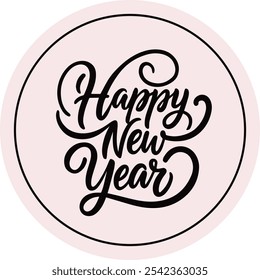 Happy New Year Banner. Post. Story. 