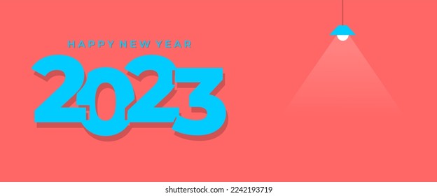 Happy New Year Banner Template or background. Suitable to use on New Year event. Also suitable for uploading social media at New Year event