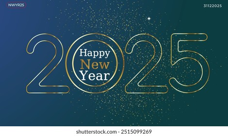 Feliz ano novo Banner modelo 2025