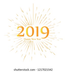 Happy new year banner. Vector illustration design