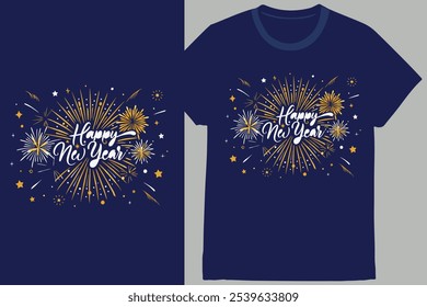 Happy New Year Beautiful Typography Design. This is a very beautiful design.