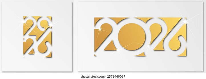 Happy new year - best wishes 2026 with colorful number Perfect vector for poster banner greeting and new year 2026 celebration