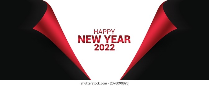 Happy New Year Black And White Background