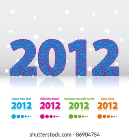 Happy new year bubble