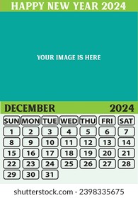 Happy new year Calendar 2024