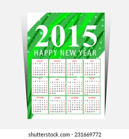 happy new year calendar template
