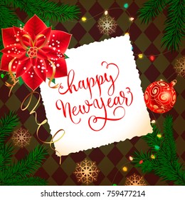 Happy New Year calligraphy