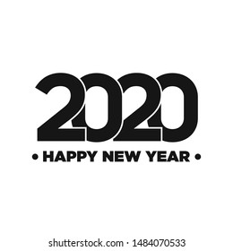 Happy new year card for 2020 year