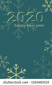 happy new year card 2020