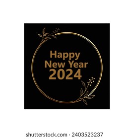 Happy new year card 2024