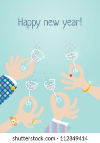 Happy new year card