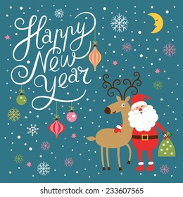Happy New Year card 