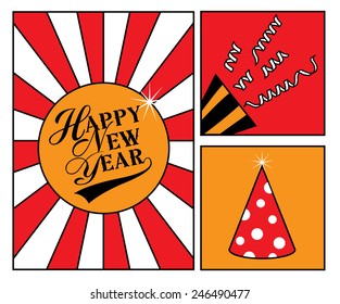 Happy new year card 
