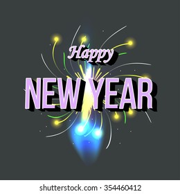 Happy New Year card