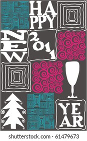 Happy new year card
