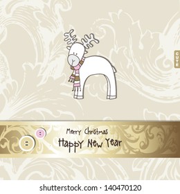 Happy new year card - background with copy space