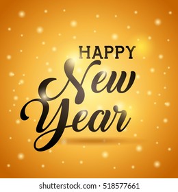 Happy new year card. colorful design. vector illustration