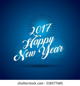 Happy new year card. colorful design. vector illustration