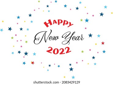 Happy new year card design 2022, 2022 card design