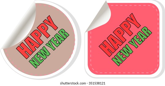 Happy New Year card design. creative concept vector background for Web and Mobile Applications, Illustration template design, business infographic, page, banner. 