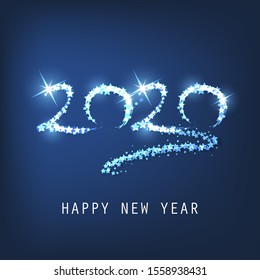 Happy New Year Card, Flyer or Cover Design - 2020