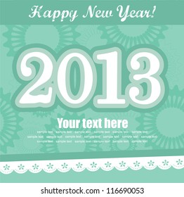 Happy New Year card. vector illustration