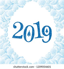 Happy new year card. Vector illustration