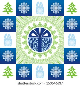 Happy new year card vector illustration