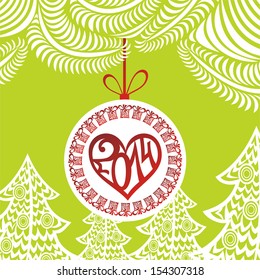 Happy new year card vector illustration